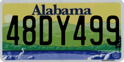 AL license plate 48DY499