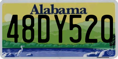 AL license plate 48DY520
