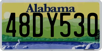 AL license plate 48DY530