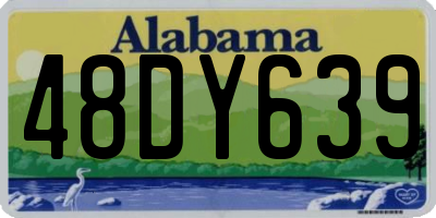 AL license plate 48DY639
