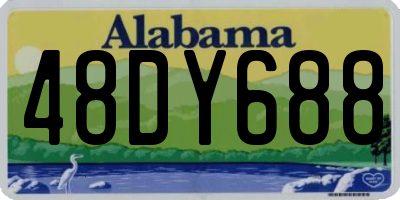 AL license plate 48DY688