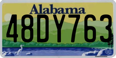 AL license plate 48DY763