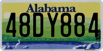AL license plate 48DY884