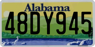 AL license plate 48DY945