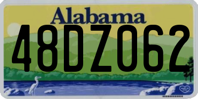 AL license plate 48DZ062