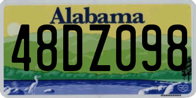 AL license plate 48DZ098