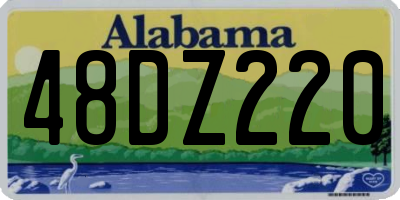 AL license plate 48DZ220