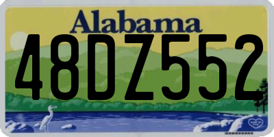 AL license plate 48DZ552