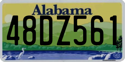 AL license plate 48DZ561
