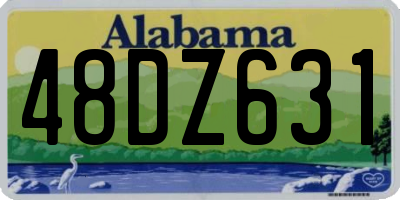 AL license plate 48DZ631