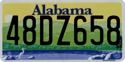 AL license plate 48DZ658