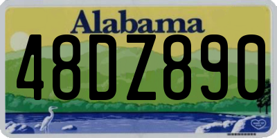 AL license plate 48DZ890