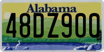AL license plate 48DZ900