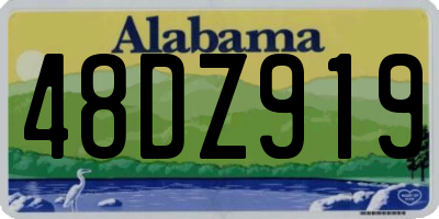 AL license plate 48DZ919