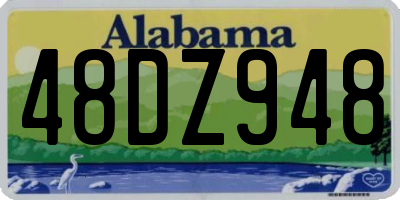 AL license plate 48DZ948