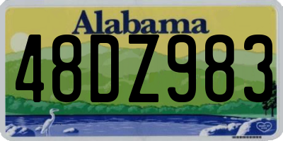 AL license plate 48DZ983