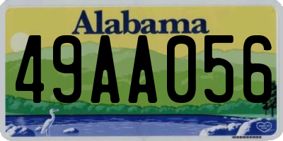 AL license plate 49AA056