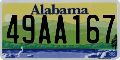 AL license plate 49AA167