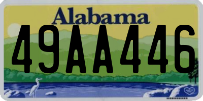 AL license plate 49AA446