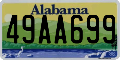 AL license plate 49AA699