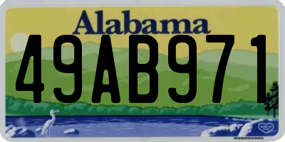 AL license plate 49AB971