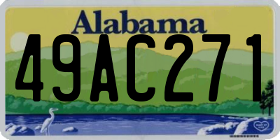 AL license plate 49AC271