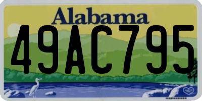 AL license plate 49AC795