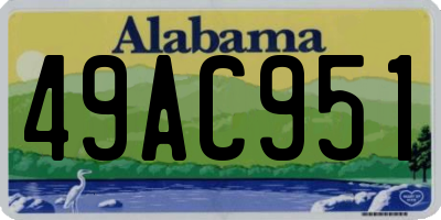 AL license plate 49AC951