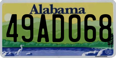 AL license plate 49AD068