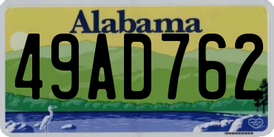 AL license plate 49AD762