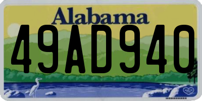 AL license plate 49AD940