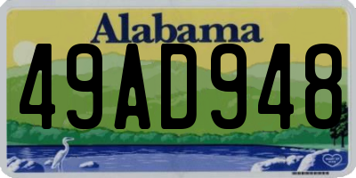 AL license plate 49AD948