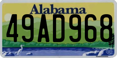 AL license plate 49AD968