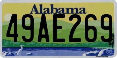 AL license plate 49AE269