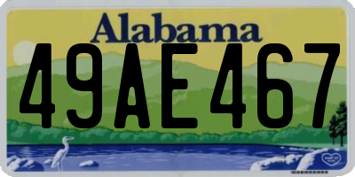 AL license plate 49AE467