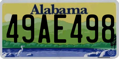 AL license plate 49AE498