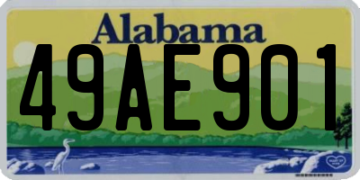 AL license plate 49AE901