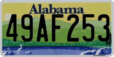 AL license plate 49AF253