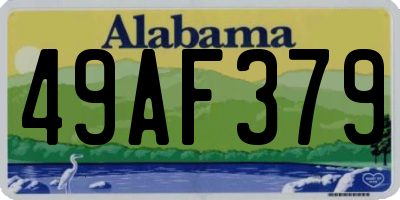 AL license plate 49AF379