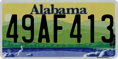 AL license plate 49AF413