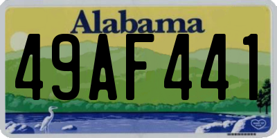 AL license plate 49AF441