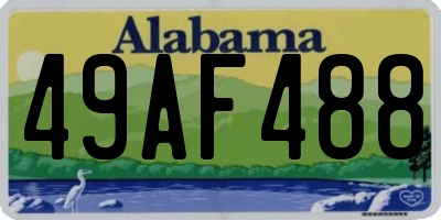 AL license plate 49AF488