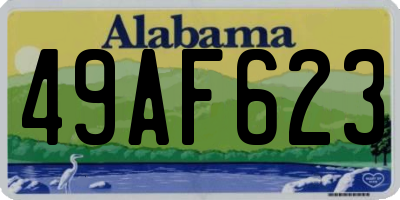AL license plate 49AF623
