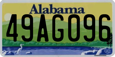 AL license plate 49AG096