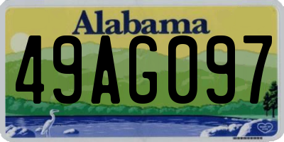 AL license plate 49AG097