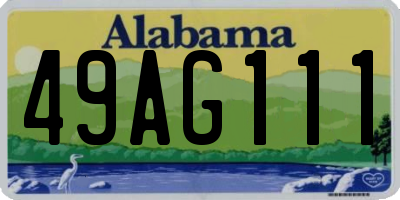 AL license plate 49AG111