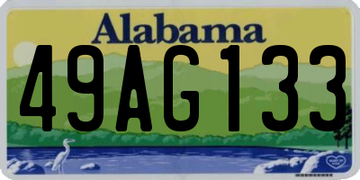 AL license plate 49AG133