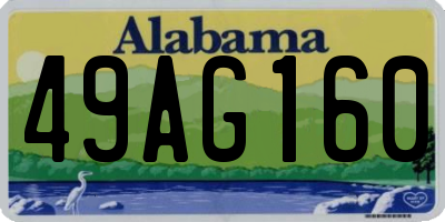 AL license plate 49AG160