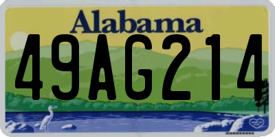 AL license plate 49AG214