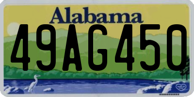 AL license plate 49AG450